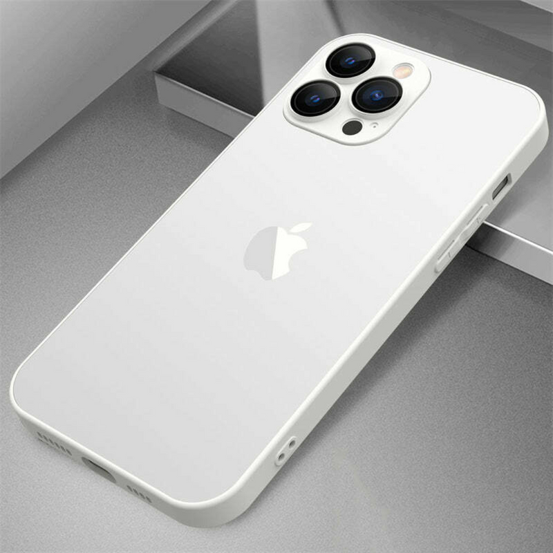 Capa Case Glass Luxo Premium Fosca Cromada Para iPhone