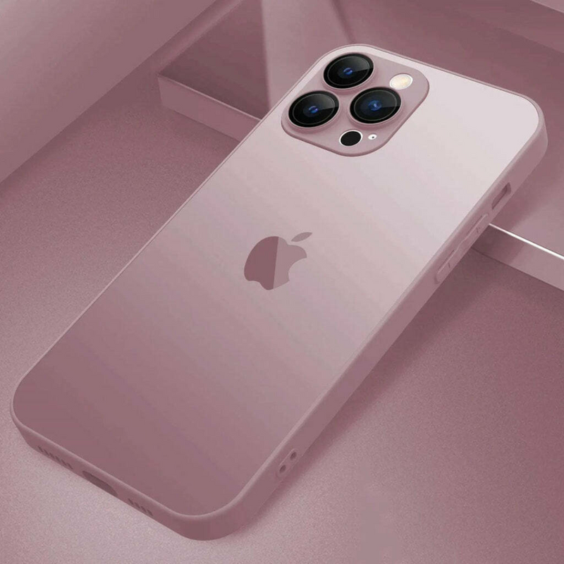 Capa Case Glass Luxo Premium Fosca Cromada Para iPhone